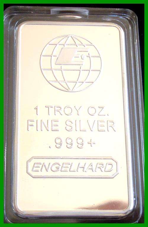 SILVER CLAD BAR    ENGELHARD  1 TROY OZ
