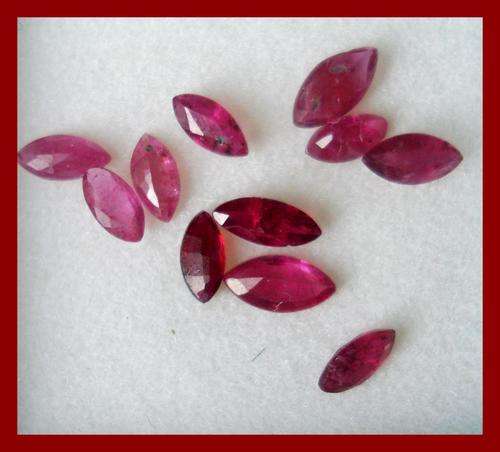 NATURAL SRI LANKA RUBIES 1.31  CT   MARQUIS CUT
