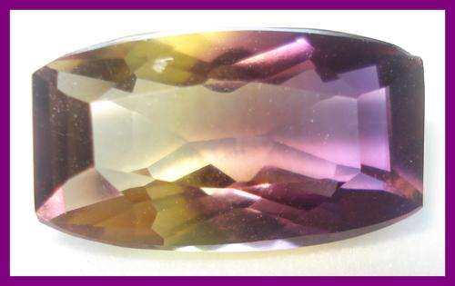 ABSOLUTELY STUNNING AMETRINE - PURPLE AND GOLD  4.51CT