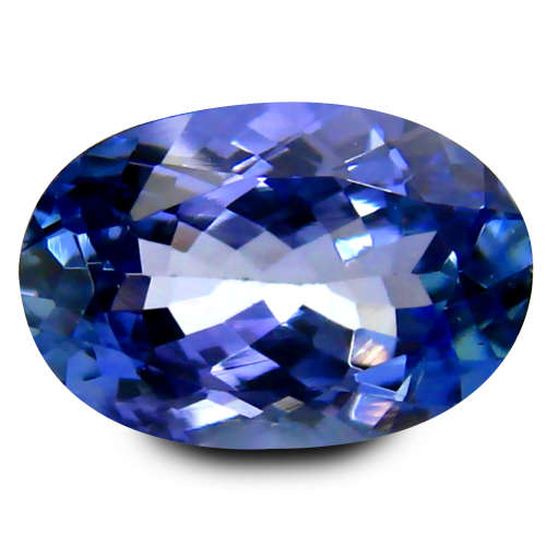 5.19 ct  BRILLIANT OVAL TANZANITE.  VIOLET-PURPLE-BLUE