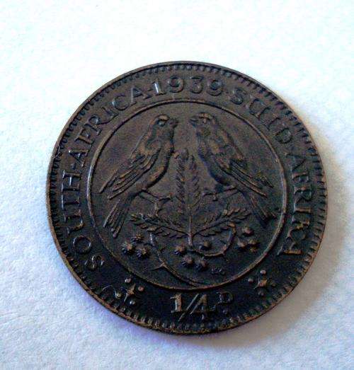 UNION OF SOUTH AFRICA 1939  FARTHING UNCIRCULATED (GEORGE V)