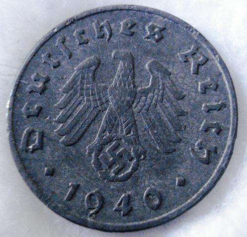 GERMANY - 10 REICHSPFENNIG  (ZINC) MILITARY ISSUE  1940 f