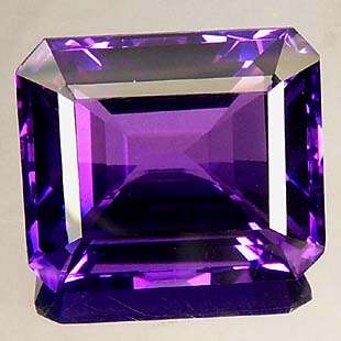9 HOUR AUCTION!   34.520ct RICH PURPLE BRAZILIAN AMETHYST! OCTAGON CUT.