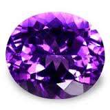 RICH  DEEP PURPLE ROUND   AMETHYST -   CONGO    6.21CT