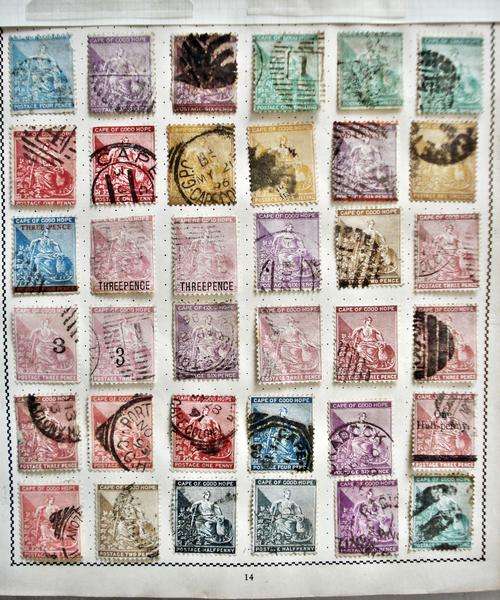 CAPE OF GOOD STAMPS - selection of 36 - 1874 - 1884  USED MOUNTED