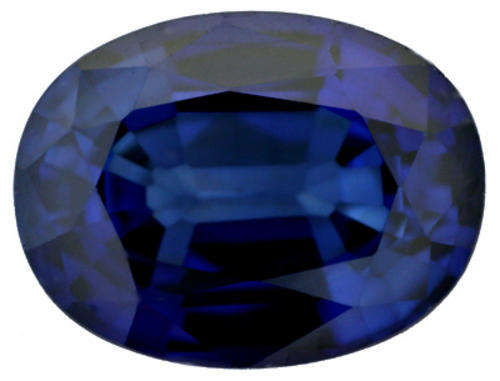GISA CERTIFIED VIVID DARK  BLUE CEYLON SAPPHIRE!  VVS / 1.690CTS