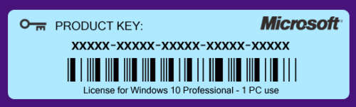 Microsoft Windows 10 Pro (Professional Edition, 32/64 bit) Genuine License Activation Key