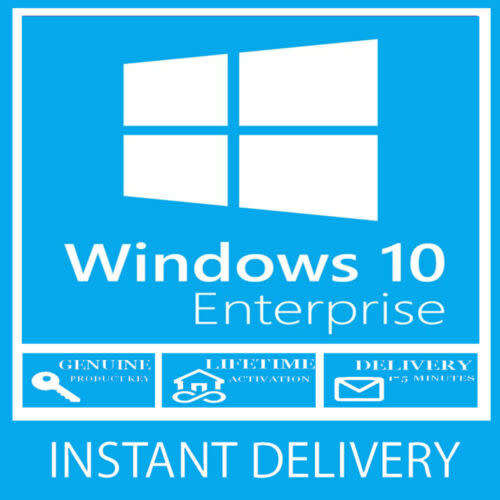 Microsoft Windows 10 Enterprise (32/64 Bit) Genuine License Activation Key