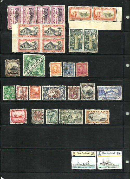 Selection of New Zealand Stamps 1930's on