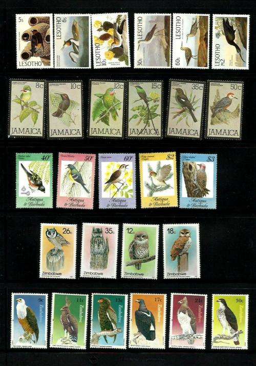 Birds on Stamps Collection