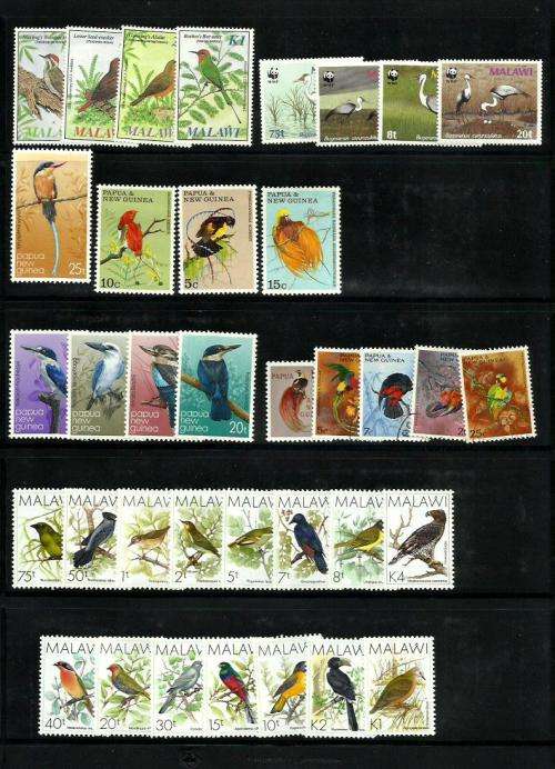Birds on Stamps Collection