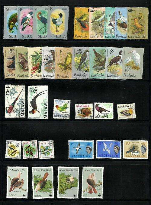 Birds on Stamps Collection