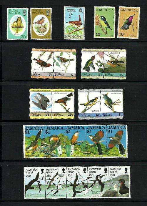 Birds on Stamps Collection