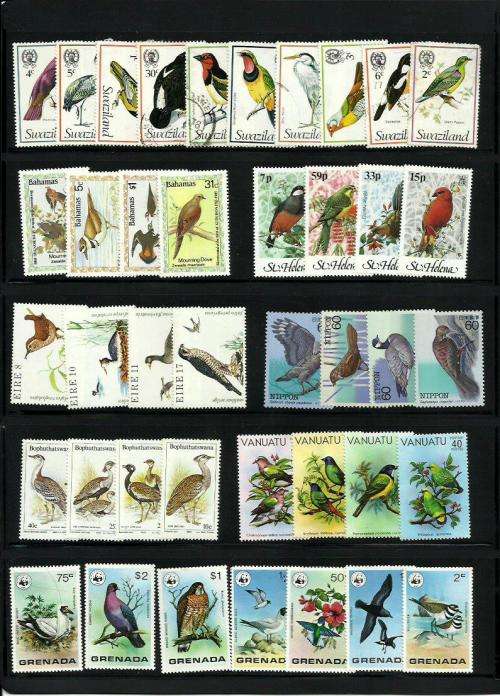 Birds on Stamps Collection