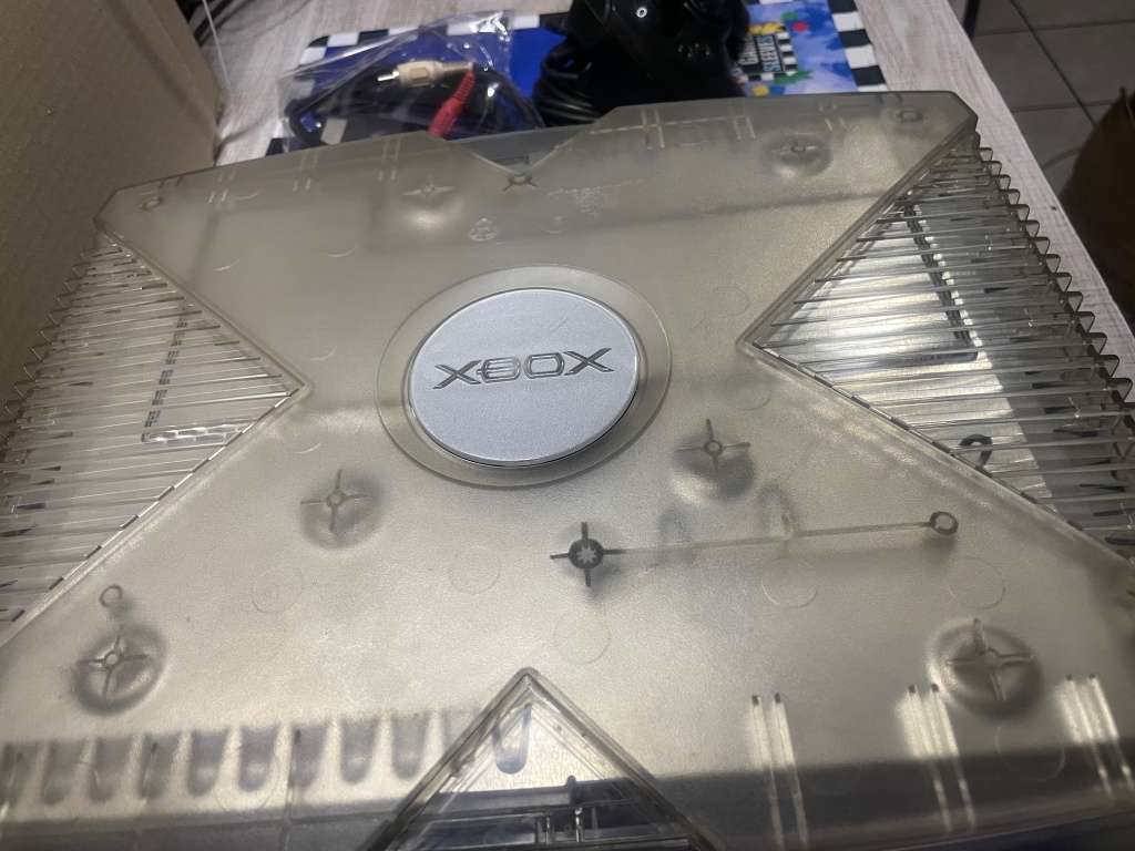 Xbox OG Crystal Console - Chipped -  500GB HDD - Working perfect