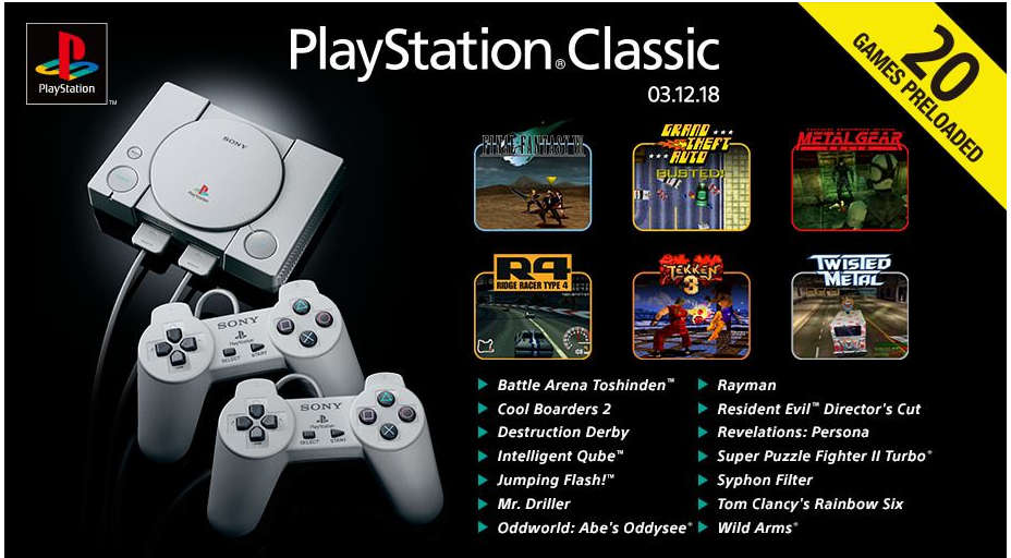 PlayStation Classic Console (PS1)(New)