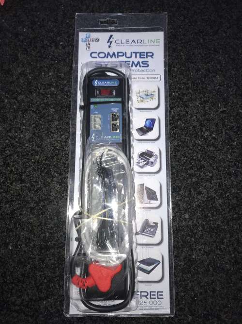 CLEARLINE Lightning & Surge Protection (New Sealed) FREE R25 000 Warranty Protection