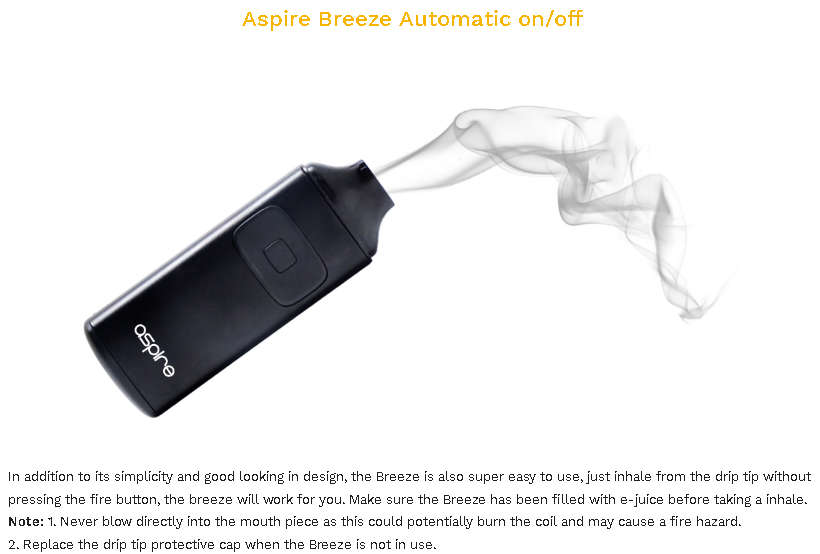 Aspire Breeze (Blue) *CRAZY SALE* Stealth Vape Compact