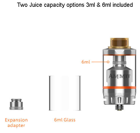 Geekvape Ammit Dual Coil Version RTA (Black)  Vape - Black Friday Sale