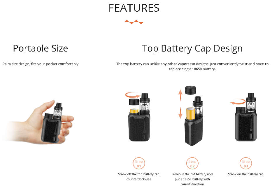 Vaporesso Swag Kit (Black) Vape - Black Friday Sale