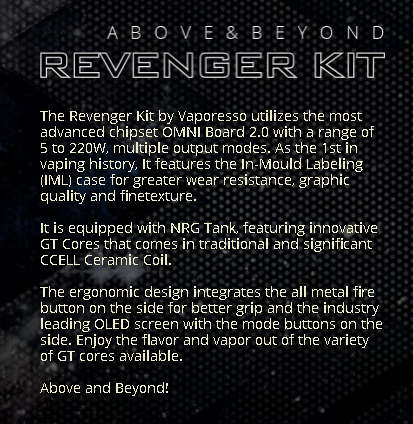Vaporesso Revenger Starter Kit with NRG Tank (Blue) - 5.0ml - Vape