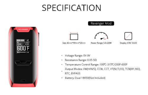 Vaporesso Revenger Starter Kit with NRG Tank (Blue) - 5.0ml - Vape