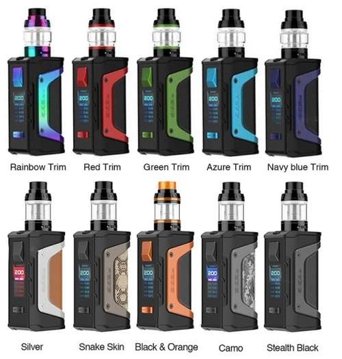 Aegis Legend 200w TC Kit with Aero Tank- Geekvape -  Red Trim Colour