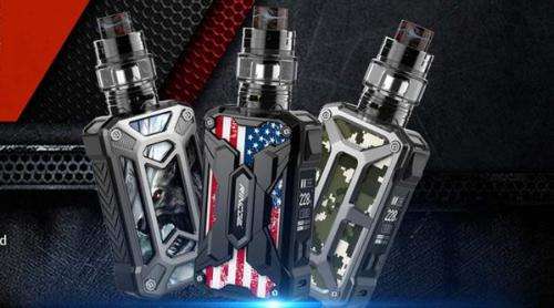 Mechman 228W TC Kit with Mesh Tank - Rincoe - Steel Wing - Camo - Black