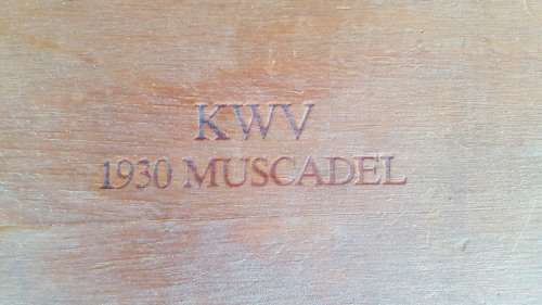 VINTAGE KWV 1930 MUSCADEL SUPERIOR BIN B14 COLLECTORS WINE.