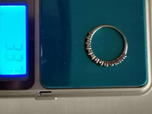 18ct white gold daimond ring black diamonds 1.32ct /certified