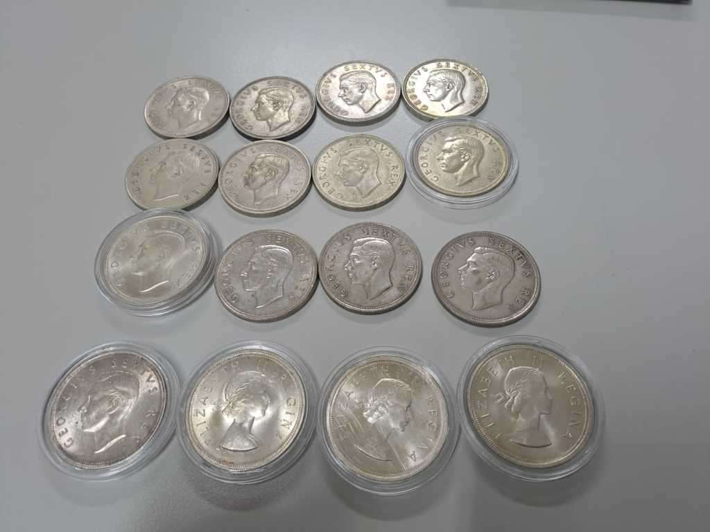 5 Schilling Coins - Lot of 16 coins