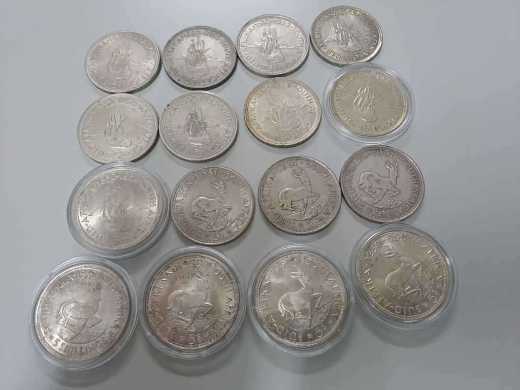 5 Schilling Coins - Lot of 16 coins