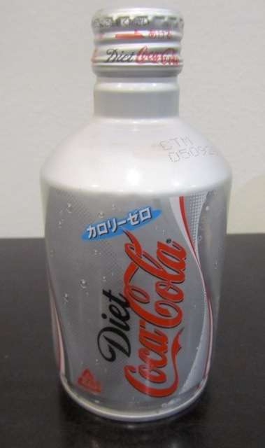 Diet Coke (Coca Cola) Can - JAPAN - Bottle Shape with Lid