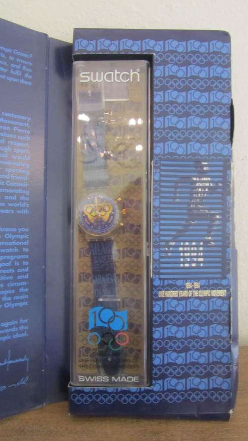 Limited Edition Swatch Watch - 100 Years of the Olympic movement 1894 - 1994