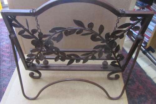 Vintage Metal Recipe Book Holder