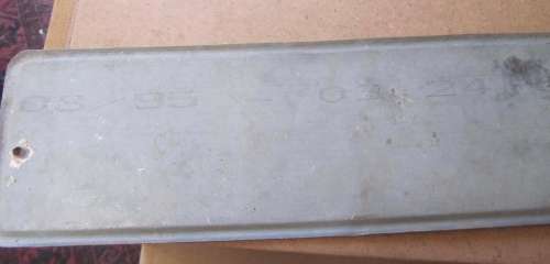 Vintage `Reserved` Sign / Number Plate