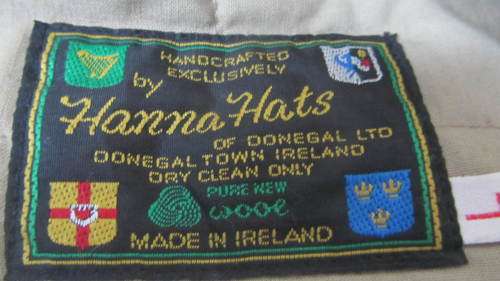 Mens Cap - Hanna Hats of Donegal, Ireland : Vinatge Patchwork Tweed : Size L