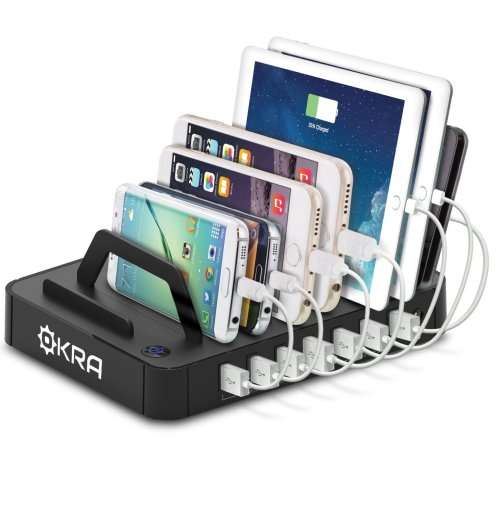 Okra 7-Port Hub USB Desktop Universal Charging Station.