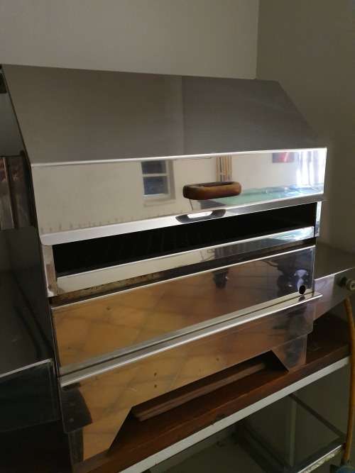 Stainless steel gas spit braai. With accessories