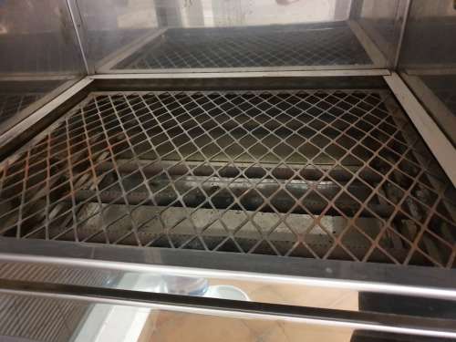 Stainless steel gas spit braai. With accessories