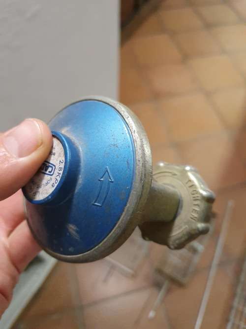 Stainless steel gas spit braai. With accessories