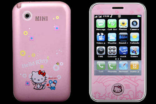 Hello Kitty PDA 4-Band 2-Sim Standby Mobile Phone + 2GB TF Card