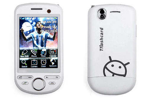 WiFi TV 3.0 Touch 2-Sim Standby GSM Quad-Band Unlocked Cellphone + Free 2GB TF Card