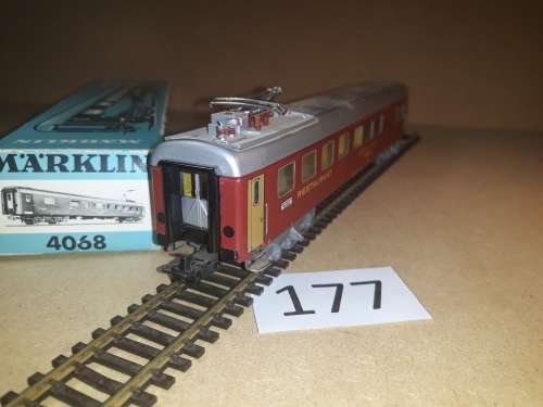 Marklin 4068 - Swiss Railways Restaurant Car with Pantograph  - "HO"