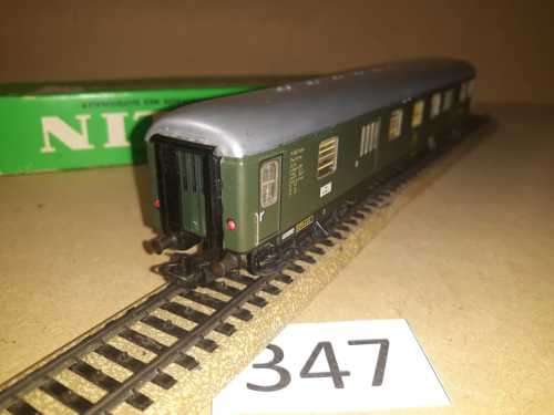 Marklin 4044 - Express Luggage Car with red tail lights and interior lights - All Metal "HO"