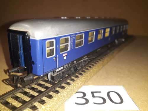 Marklin 4051 - DB Blue 1st Class Passenger Coach - All metal "HO"