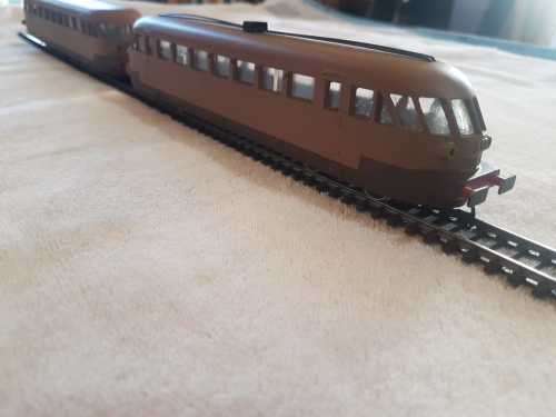 Rivarossi - Rail Car and Trailer - `HO` 2 rail