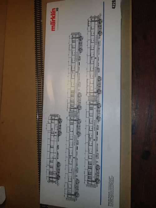 Marklin 4228 Rheingold - passenger set `HO` 3 rail AC