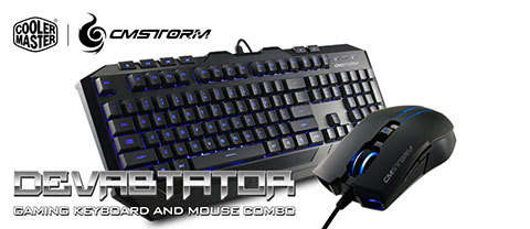 CoolerMaster Storm Devastator Gaming Keyboard and Mouse Bundle (Blue)