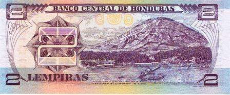 Rupublica De Honduras 2 Lempiras UNC